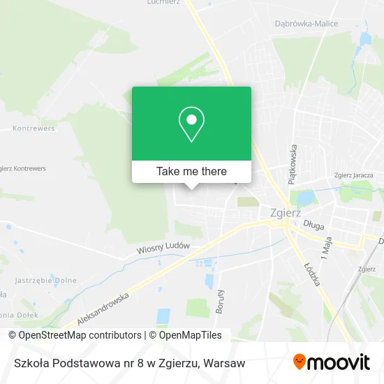 Карта Szkoła Podstawowa nr 8 w Zgierzu