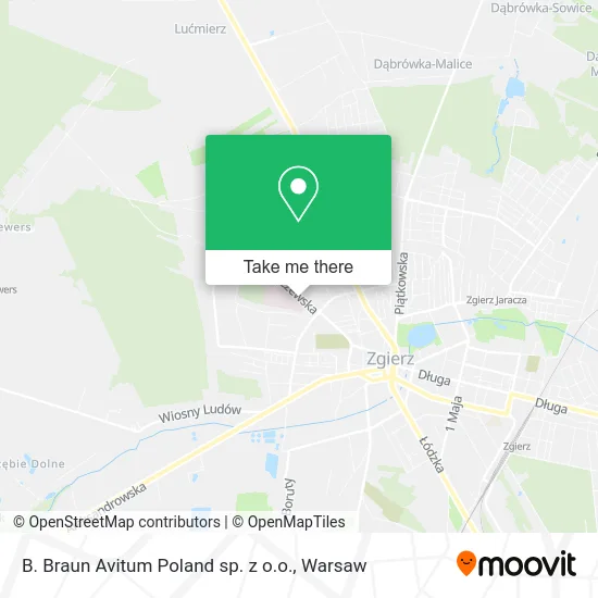 Карта B. Braun Avitum Poland sp. z o.o.