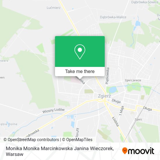 Monika Monika Marcinkowska Janina Wieczorek map