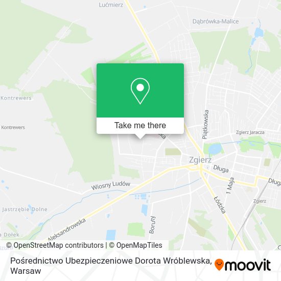 Pośrednictwo Ubezpieczeniowe Dorota Wróblewska map