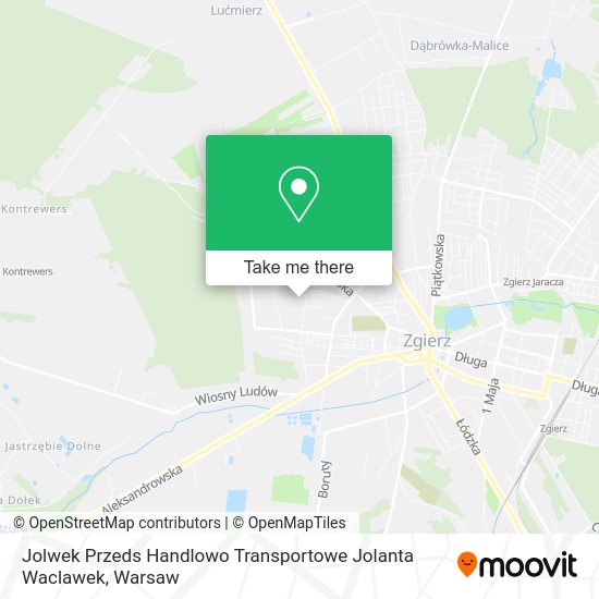 Jolwek Przeds Handlowo Transportowe Jolanta Waclawek map