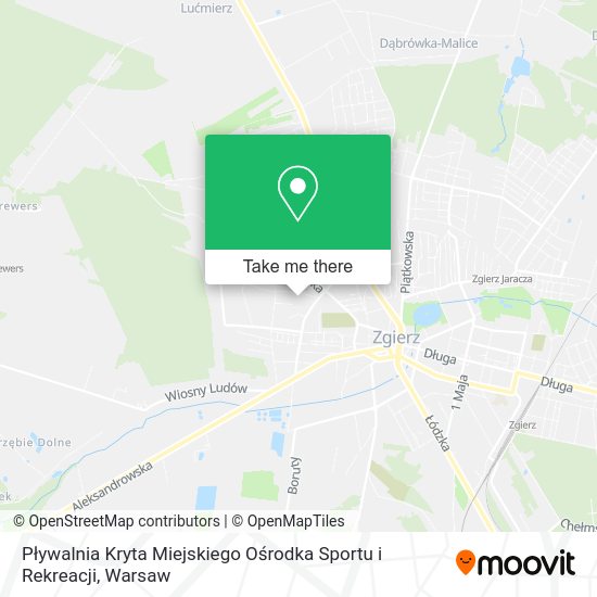 Pływalnia Kryta Miejskiego Ośrodka Sportu i Rekreacji map