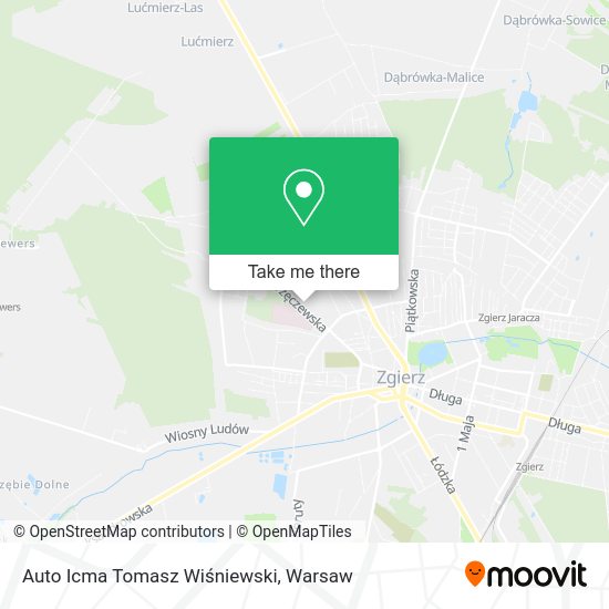 Auto Icma Tomasz Wiśniewski map