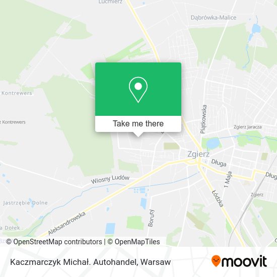 Kaczmarczyk Michał. Autohandel map