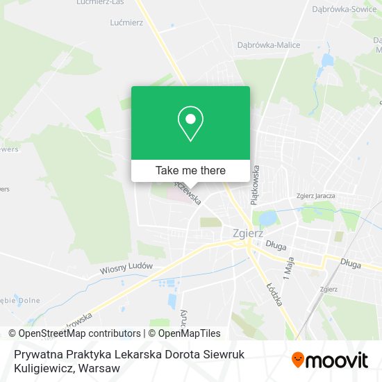 Prywatna Praktyka Lekarska Dorota Siewruk Kuligiewicz map