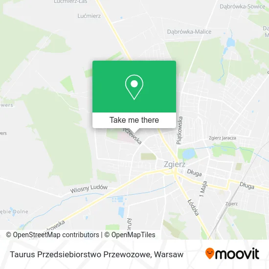 Карта Taurus Przedsiebiorstwo Przewozowe