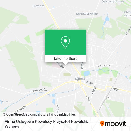 Firma Usługowa Kowalscy Krzysztof Kowalski map