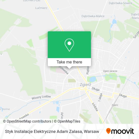 Styk Instalacje Elektryczne Adam Zalasa map