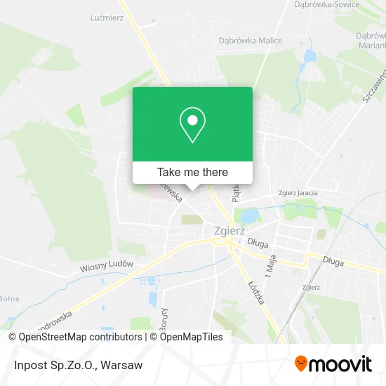Inpost Sp.Zo.O. map