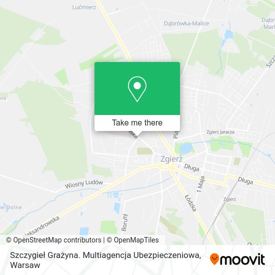 Szczygieł Grażyna. Multiagencja Ubezpieczeniowa map