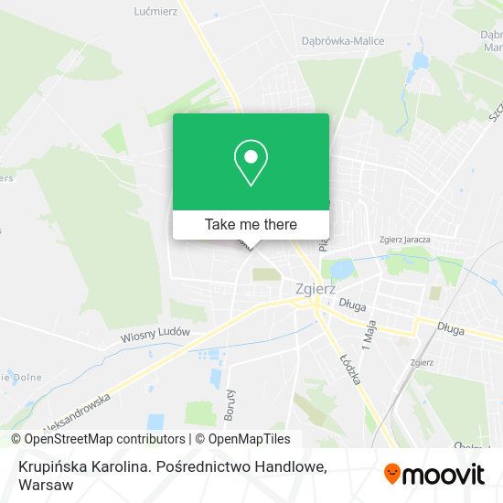 Krupińska Karolina. Pośrednictwo Handlowe map