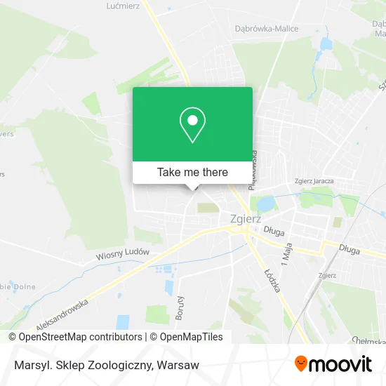 Карта Marsyl. Sklep Zoologiczny