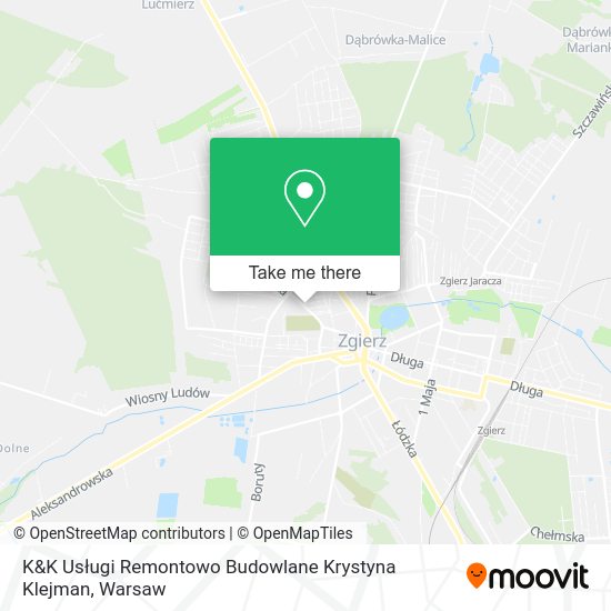 K&K Usługi Remontowo Budowlane Krystyna Klejman map