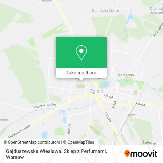 Gajduszewska Wiesława. Sklep z Perfumami map