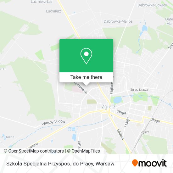 Szkoła Specjalna Przyspos. do Pracy map