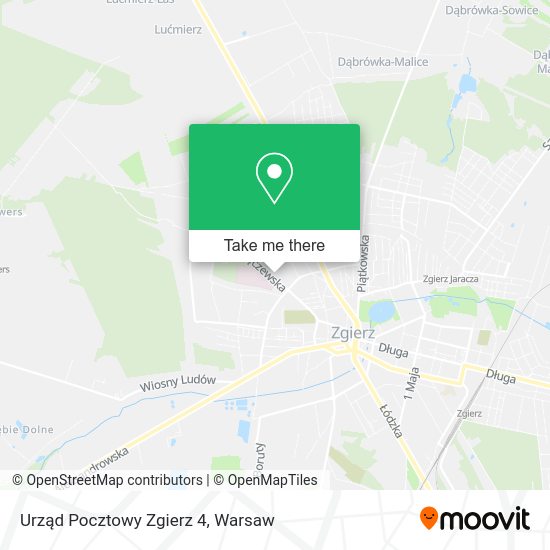 Urząd Pocztowy Zgierz 4 map