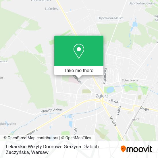 Lekarskie Wizyty Domowe Grażyna Dłabich Zaczyńska map