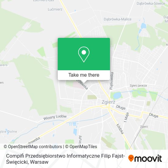 Compifi Przedsiębiorstwo Informatyczne Filip Fajst-Święcicki map