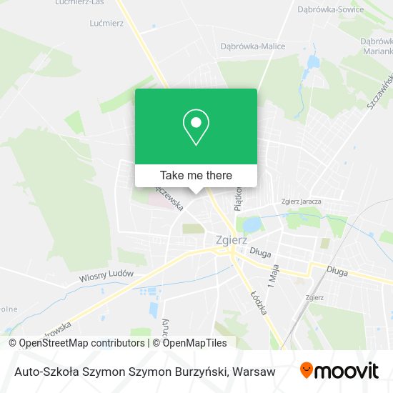 Auto-Szkoła Szymon Szymon Burzyński map