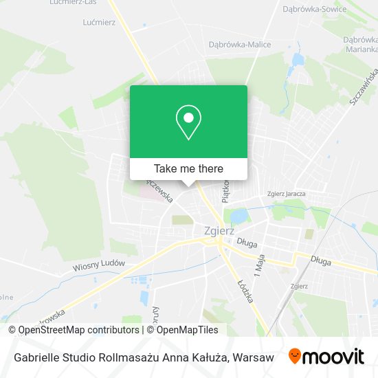 Gabrielle Studio Rollmasażu Anna Kałuża map