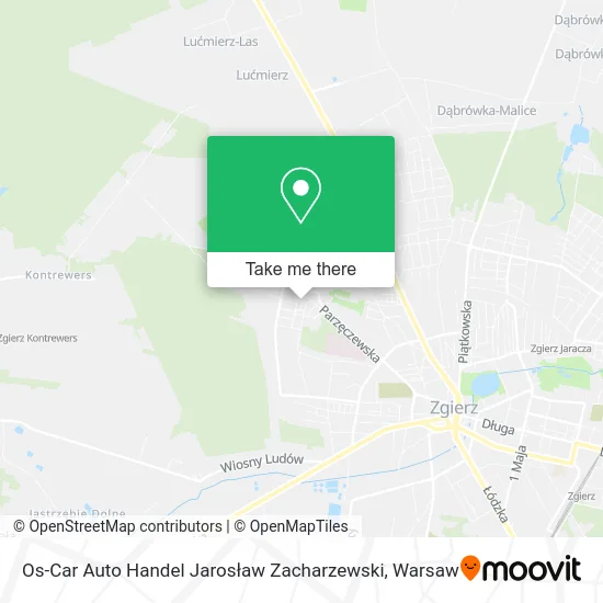 Os-Car Auto Handel Jarosław Zacharzewski map
