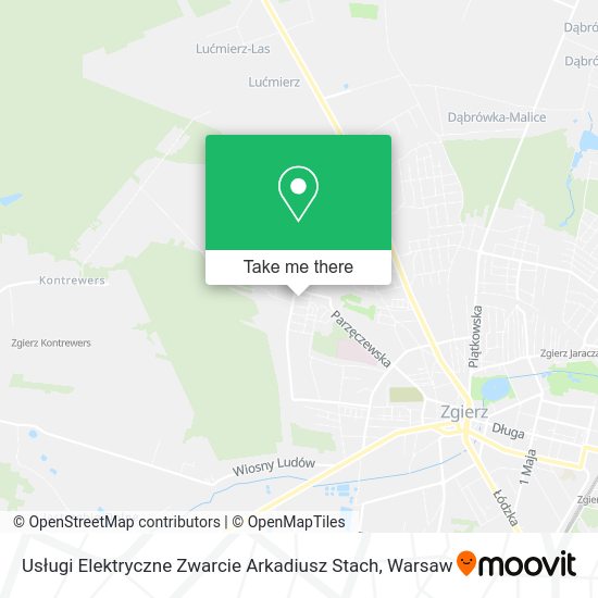 Usługi Elektryczne Zwarcie Arkadiusz Stach map