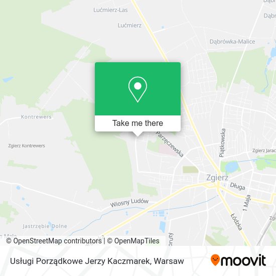 Usługi Porządkowe Jerzy Kaczmarek map