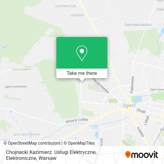 Chojnacki Kazimierz. Usługi Elektryczne, Elektroniczne map