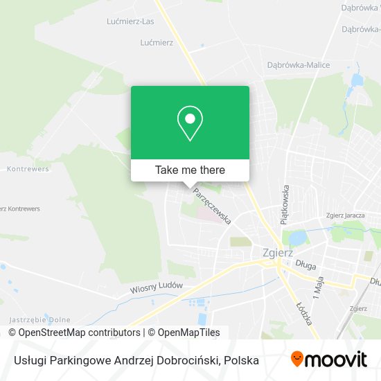 Usługi Parkingowe Andrzej Dobrociński map