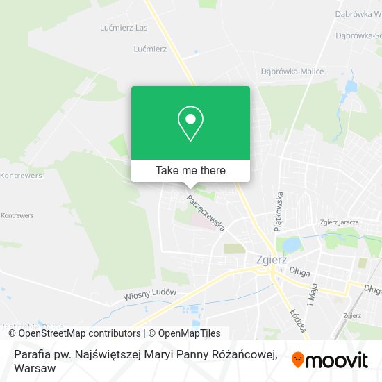 Parafia pw. Najświętszej Maryi Panny Różańcowej map