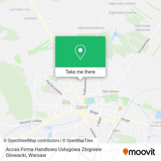 Acces Firma Handlowo Usługowa Zbigniew Głowacki map