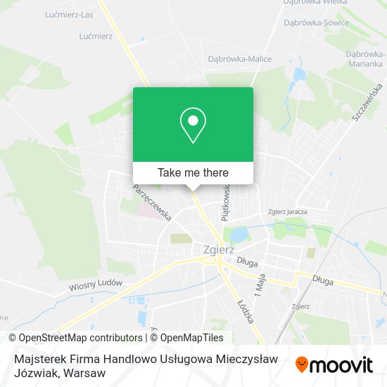 Majsterek Firma Handlowo Usługowa Mieczysław Józwiak map