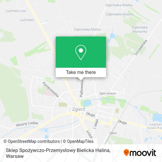 Sklep Spożywczo-Przemysłowy Bielicka Halina map