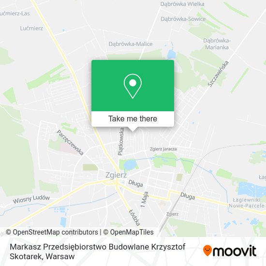 Карта Markasz Przedsiębiorstwo Budowlane Krzysztof Skotarek