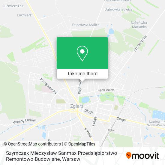 Szymczak Mieczysław Sanmax Przedsiębiorstwo Remontowo-Budowlane map