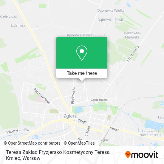 Teresa Zaklad Fryzjersko Kosmetyczny Teresa Kmiec map