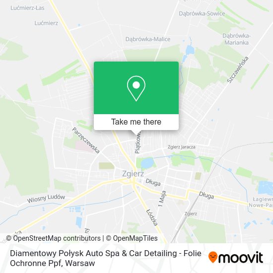 Карта Diamentowy Połysk Auto Spa & Car Detailing - Folie Ochronne Ppf