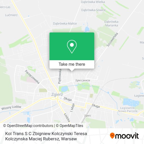 Kol Trans S C Zbigniew Kolczynski Teresa Kolczynska Maciej Rubersz map