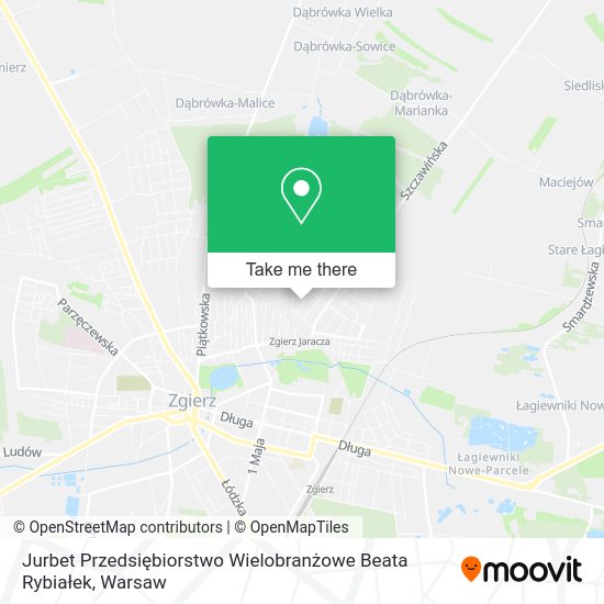 Jurbet Przedsiębiorstwo Wielobranżowe Beata Rybiałek map