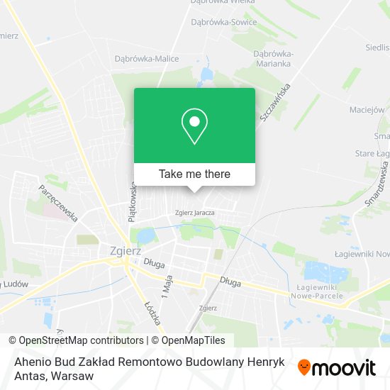 Ahenio Bud Zakład Remontowo Budowlany Henryk Antas map