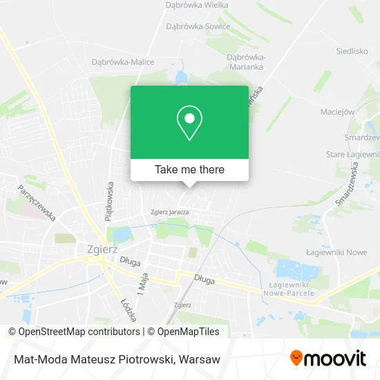 Карта Mat-Moda Mateusz Piotrowski
