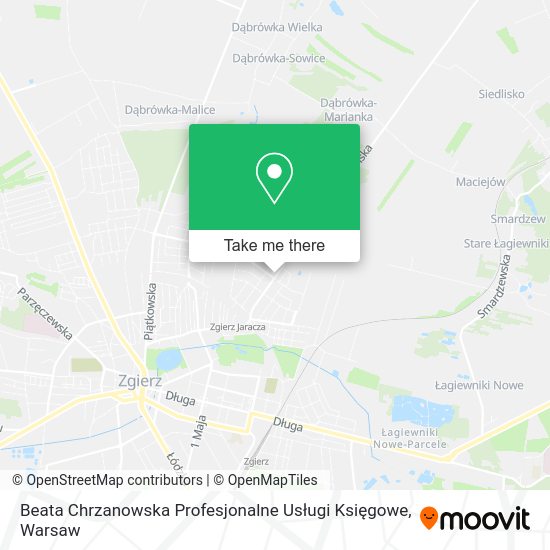 Beata Chrzanowska Profesjonalne Usługi Księgowe map