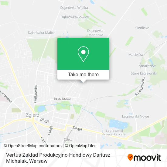 Карта Vertus Zakład Produkcyjno-Handlowy Dariusz Michalak