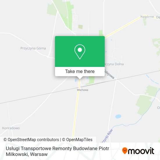 Usługi Transportowe Remonty Budowlane Piotr Milkowski map