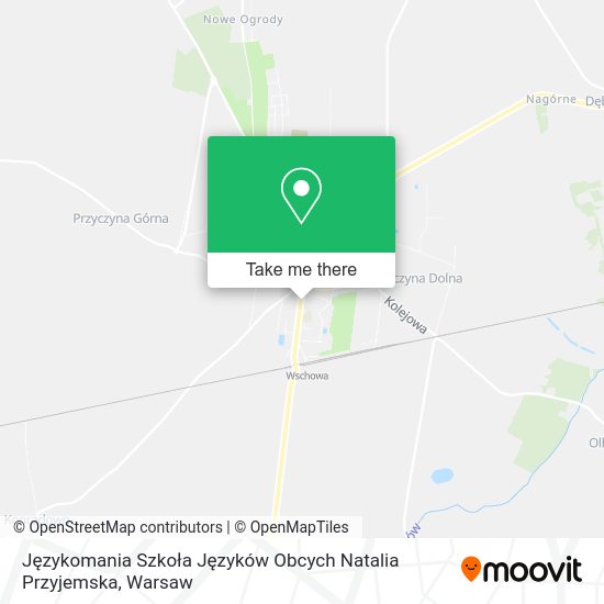 Językomania Szkoła Języków Obcych Natalia Przyjemska map