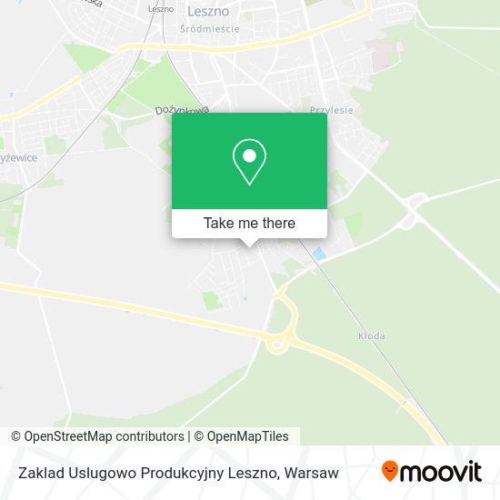 Zaklad Uslugowo Produkcyjny Leszno map