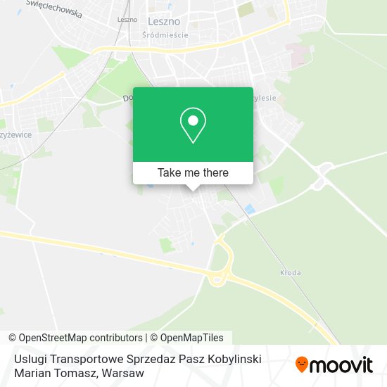 Uslugi Transportowe Sprzedaz Pasz Kobylinski Marian Tomasz map