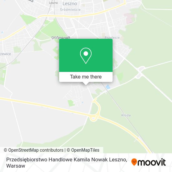 Przedsiębiorstwo Handlowe Kamila Nowak Leszno map