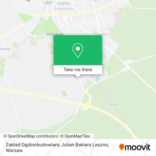 Zakład Ogólnobudowlany Julian Bakiera Leszno map