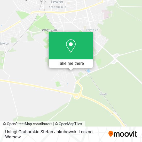 Uslugi Grabarskie Stefan Jakubowski Leszno map